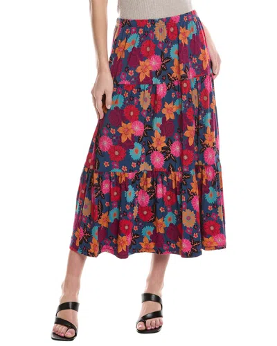Shop Johnny Was Merida Tiered Skirt In Red