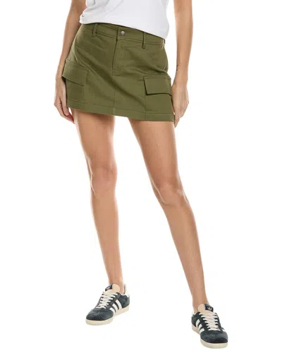 Shop Lea & Viola Cargo Mini Skirt In Green
