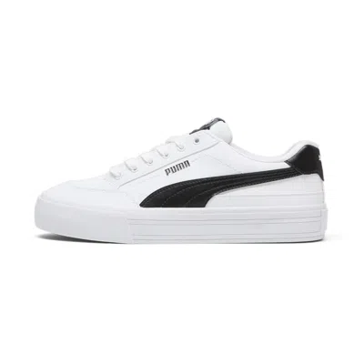 Shop Puma Men's Court Classic Vulc Formstrip Sl Sneakers In White