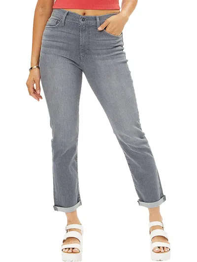 Shop Hudson Blair Womens High-rise Cropped Straight Leg Jeans In Multi