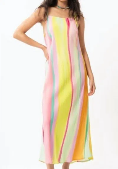 Shop Frnch Cika Maxi Dress In Rainbow In Multi