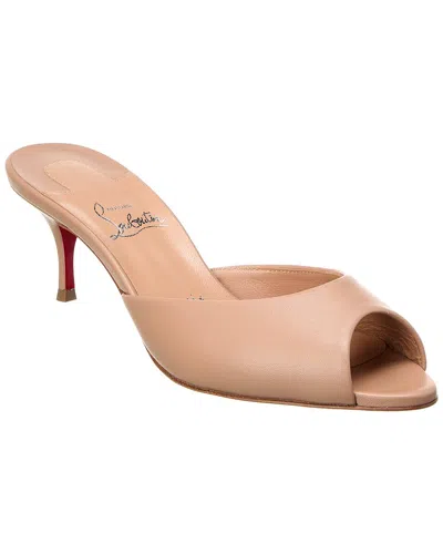 Shop Christian Louboutin Me Dolly 55 Leather Sandal In Brown