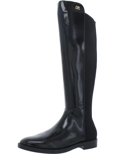 Shop Aerosoles Trapani Womens Faux Leather Tall Knee-high Boots In Black