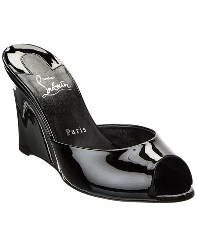 Shop Christian Louboutin Me Dolly Zeppa 85 Patent Wedge Sandal In Black