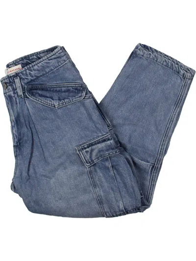 Shop Lucky Brand Womens Tencel Light Wash Cargo Jeans In Multi
