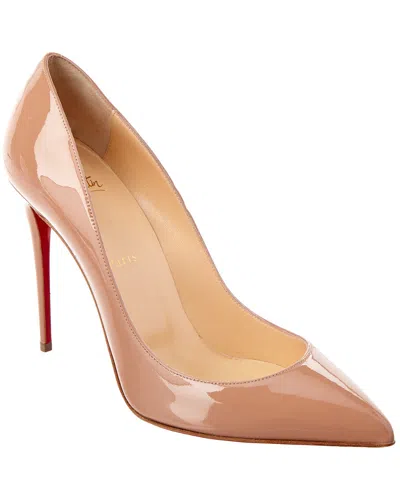 Shop Christian Louboutin Pigalle Follies 100 Patent Pump In Beige