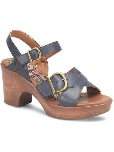 Shop B.o.c. Garnet Womens Sling Back Slip On Platform Sandals In Multi