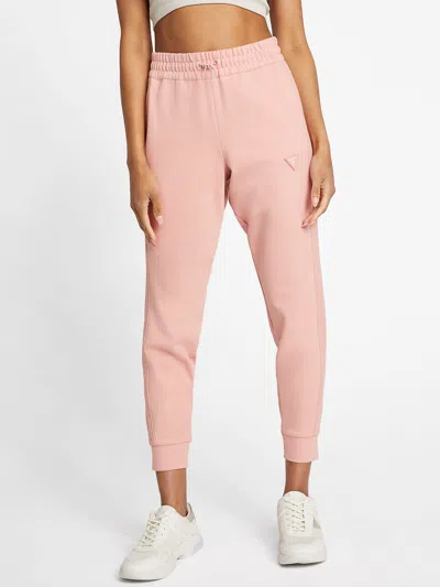 Shop Guess Factory Quinn Textured Joggers In Pink