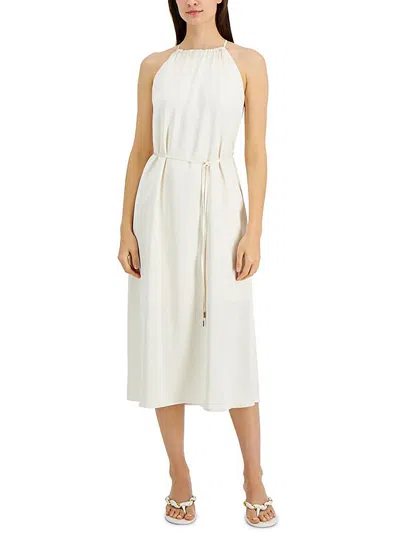 Shop Inc Womens Satin Crepe Midi Dress In White