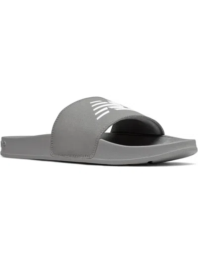 Shop New Balance 200 Mens Logo Footbed Slide Sandals In Multi