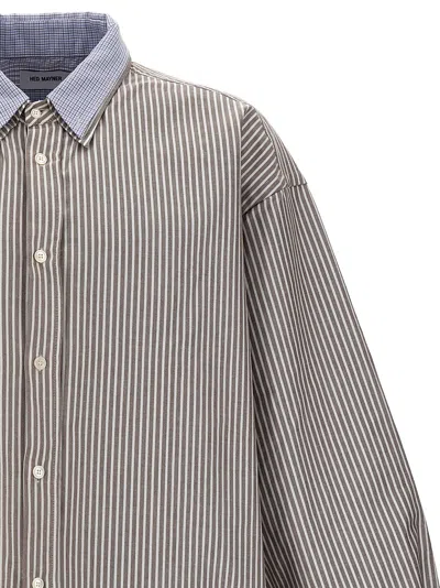 Shop Hed Mayner Pinstripe Oxford Shirt, Blouse White