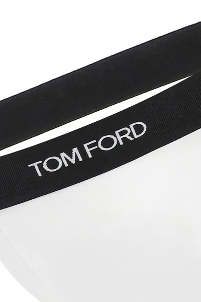 Shop Tom Ford Slip Jockstrap Con Banda Logo