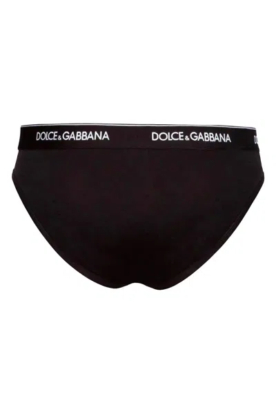 Shop Dolce & Gabbana Underwear Briefs Bi-pack Men In Black