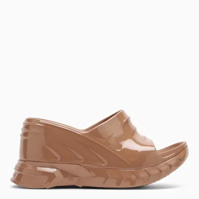 Shop Givenchy Marshmallow Wedge Sandals Clay Women In Cream