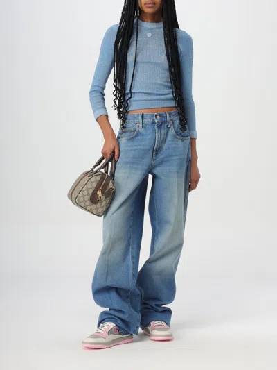 Shop Gucci Jeans Woman Blue Woman