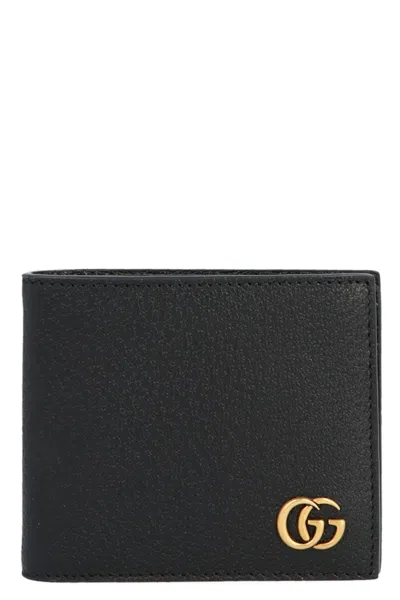 Shop Gucci Men 'gg Marmont' Wallet In Black