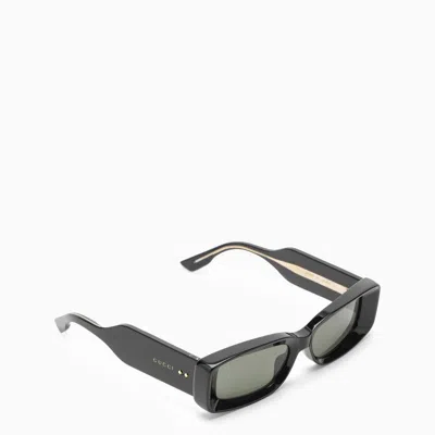 Gucci Rectangle Sunglasses In Black