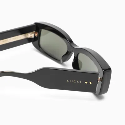 Gucci Rectangle Sunglasses In Black