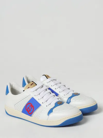 Gucci Sneakers Men White In Blue