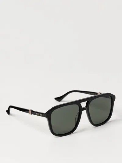 Shop Gucci Sunglasses Men Grey Men In Gray