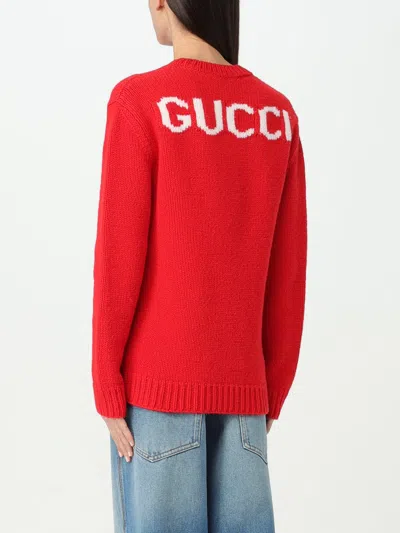 Shop Gucci Sweater Woman Red Woman
