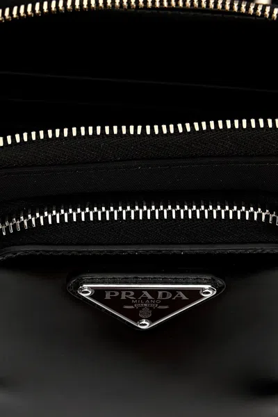 Shop Prada Men Re-nylon Smartphone Holder In Black