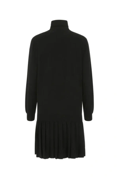 Shop Prada Woman Black Wool Dress