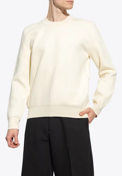 Shop Off-white Arrows Crewneck Sweatshirt In Cream