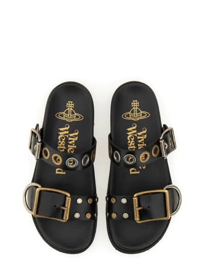 Shop Vivienne Westwood Sandal "alex Stud" In Black