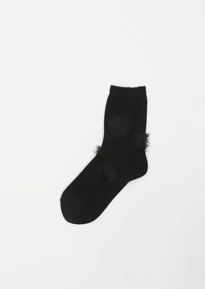Shop Yohji Yamamoto Dot Socks In Black