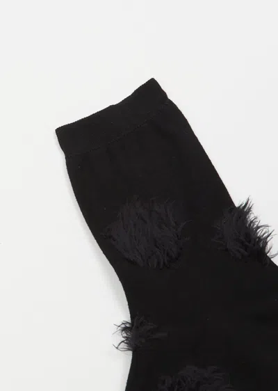Shop Yohji Yamamoto Dot Socks In Black