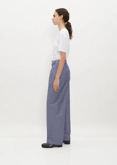 Shop Maria Mcmanus Double Pleat Front Trouser In Chambray