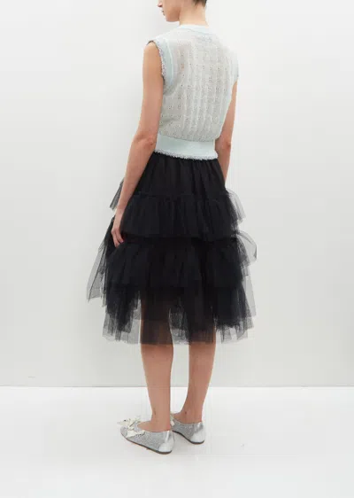 Shop Simone Rocha Elasticated Classic Tutu Skirt In Black
