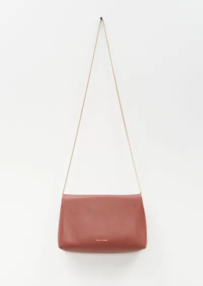 Shop Dries Van Noten Envelope Leather Bag In Rust 701