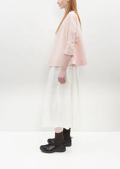 Shop Casey Casey Fabienne Cotton-silk Top In Pink