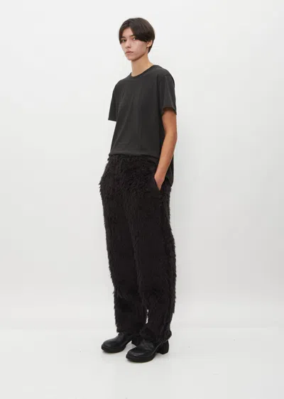 Shop Junya Watanabe Faux Fur Pants In 1-black