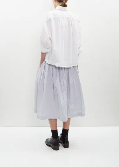 Shop Bergfabel Farmer Cotton Skirt In Navy