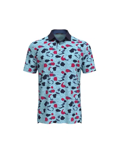 Shop Greyson Clothiers Cloud Polo In Blue