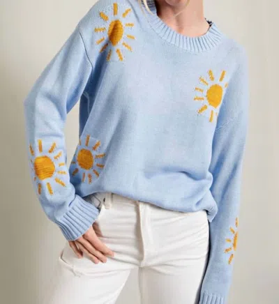 Shop Eesome Sol Sweater In Blue