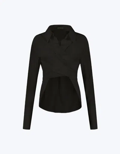 Shop Gauge81 Sabinas Silk Shirt In Black