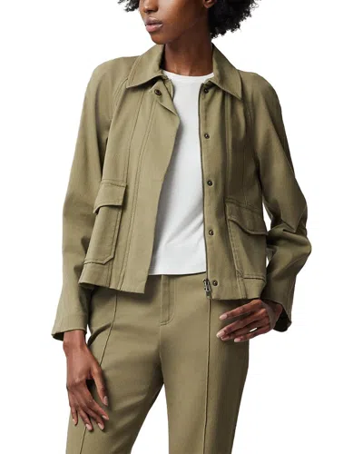 Shop Atm Anthony Thomas Melillo Twill Swing Jacket In Green