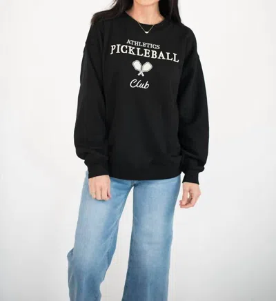 Shop Giftcraft Pickleball Sweatshirt In Black