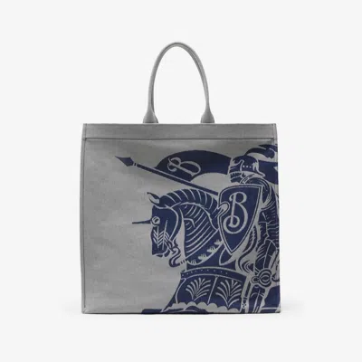 Shop Burberry Shopping Bags In Blue