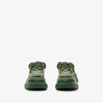 Shop Burberry Sneakers In Green