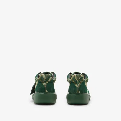 Shop Burberry Sneakers In Green