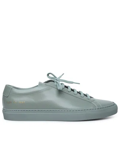 Shop Common Projects 'original Achilles' Vintage Green Leather Sneakers