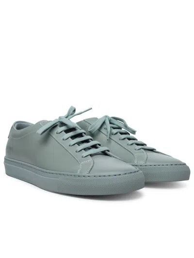 Shop Common Projects 'original Achilles' Vintage Green Leather Sneakers