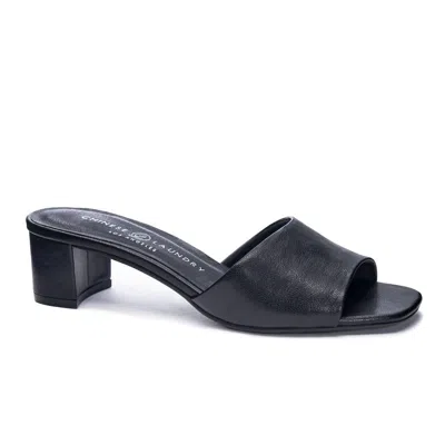 Shop Chinese Laundry Lana Slide Sandal In Black