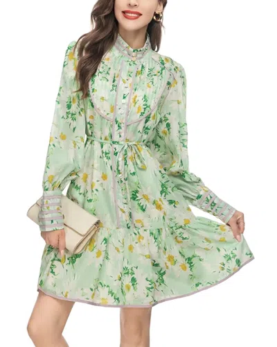 Shop Burryco Mini Dress In Green
