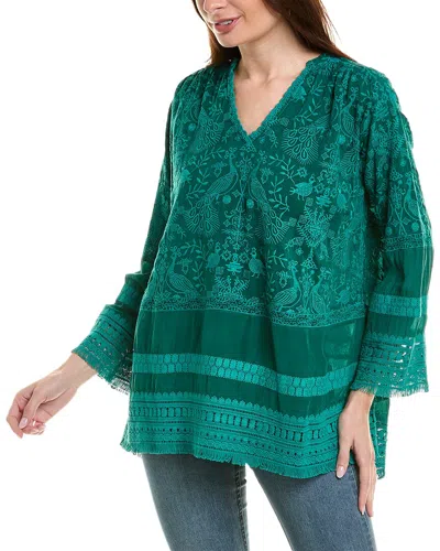 Shop Johnny Was Peacock Island Tunic In Green